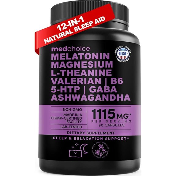 12-in-1 Melatonin Sleep Capsules with Magnesium Glycinate