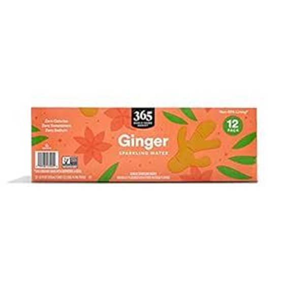 365 by Whole Foods Market Sparkling Ginger Water 12Pk Cans 12 Fl Oz