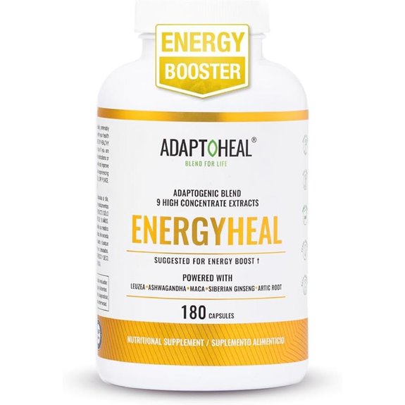 Adaptoheal Energy Supplements — Ashwagandha & Ginseng 180 Capsules