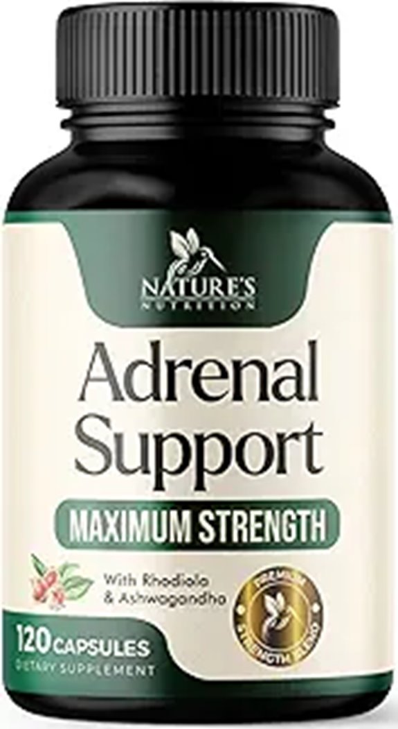 Adrenal Support Supplements with Ashwagandha (120 Capsules)