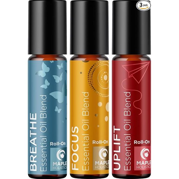 Aromatherapy Roll-On Essential Oils Set (3 Pack)