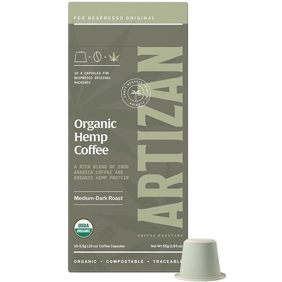 Artizan Hemp Espresso Pods for Nespresso Original (10)