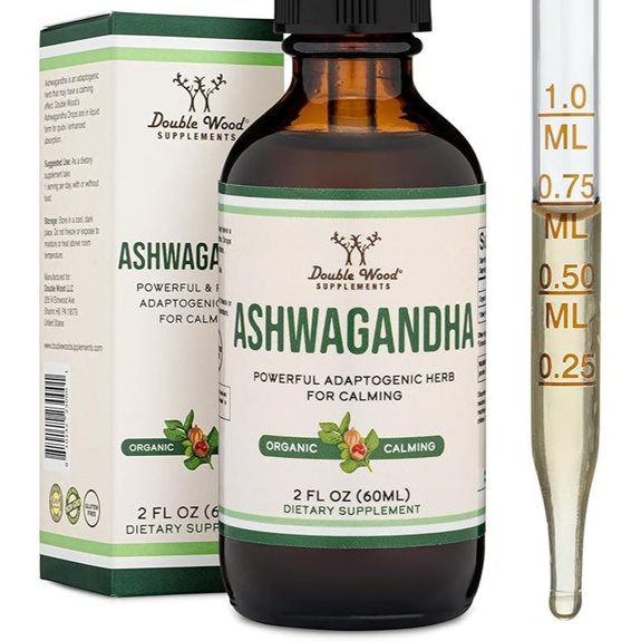Ashwagandha Drops for Stress Relief (1200mg)