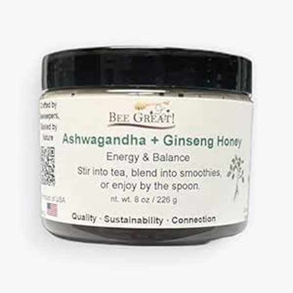 Bee Great Ashwagandha & Ginseng Honey Adaptogen Sweetener