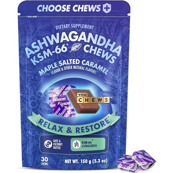 Ashwagandha KSM-66 Chews for Stress Relief (30)