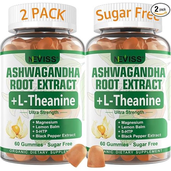 NEVISS Ashwagandha Gummies with L-Theanine 120ct