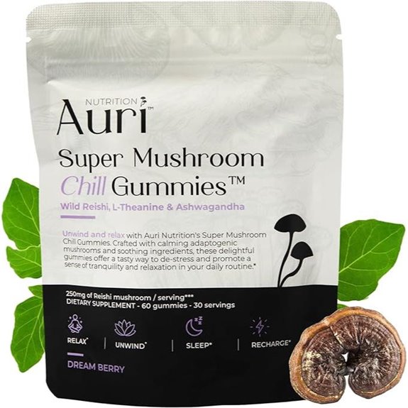 Auri Mushroom Chill Gummies – Calming Stress Support (60)