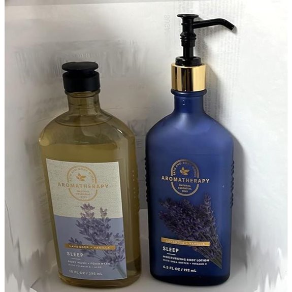Bath & Body Works Sleep Lavender Vanilla Lotion & Wash Set