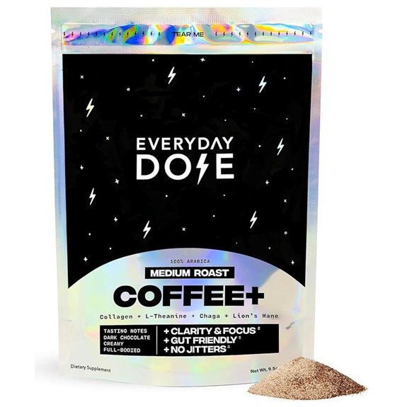 Bold Mushroom Coffee with Collagen Focus & Immunity (30 Servings)