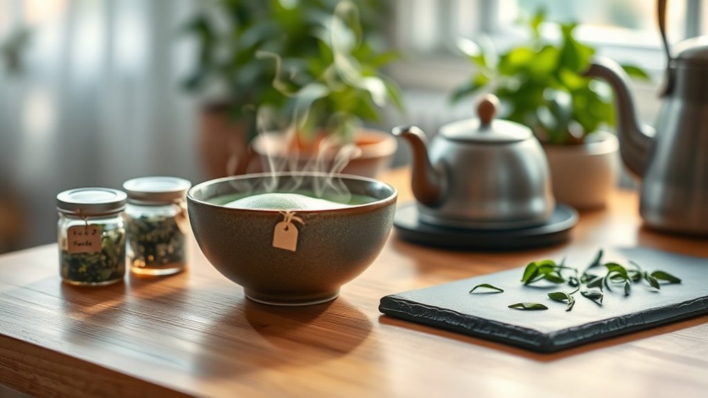 calm matcha with balance