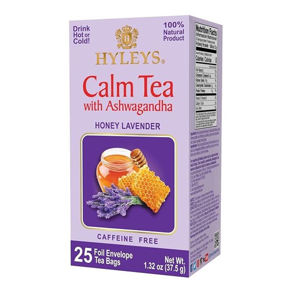 Hyleys Calm Tea with Ashwagandha Lavender & Honey