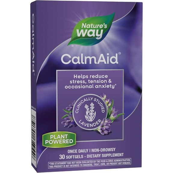 CalmAid: Stress Support with Lavender Softgels