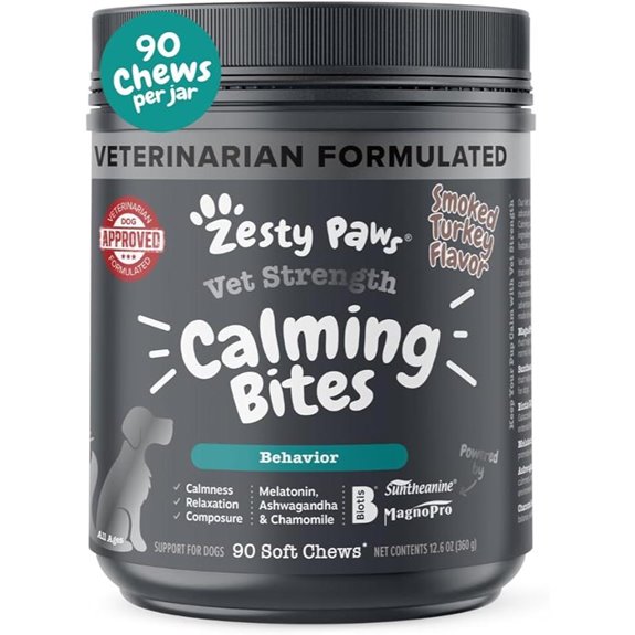 Zesty Paws Calming Chews for Dogs Smoked Turkey