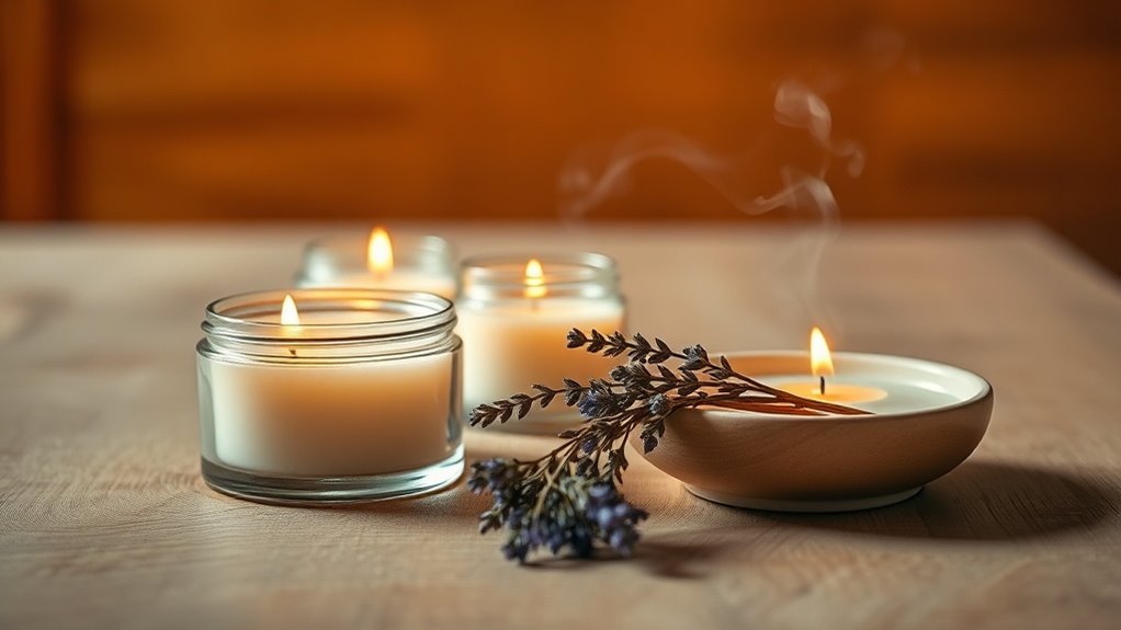 calming soy candle qualities