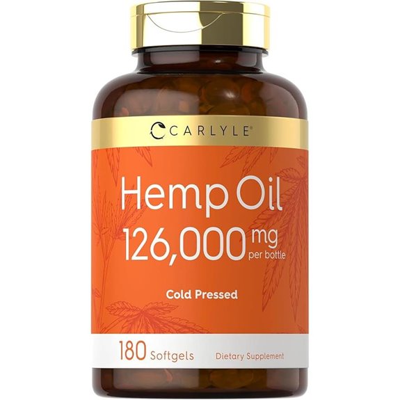 Carlyle Hemp Oil Softgels 126k mg 180 Count