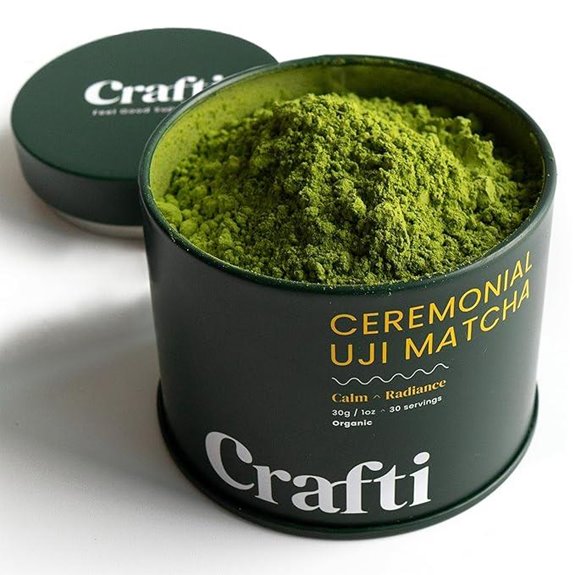 Crafti Ceremonial Matcha Powder Organic Uji Kyoto (30g)