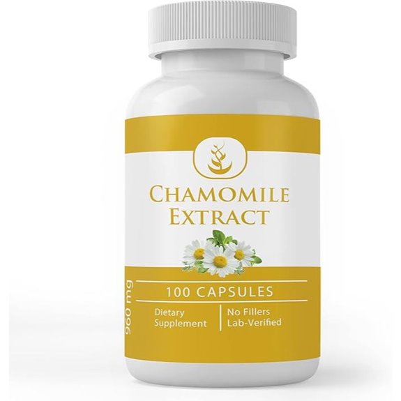 Chamomile Extract 100 Capsules – Pure & Lab Verified