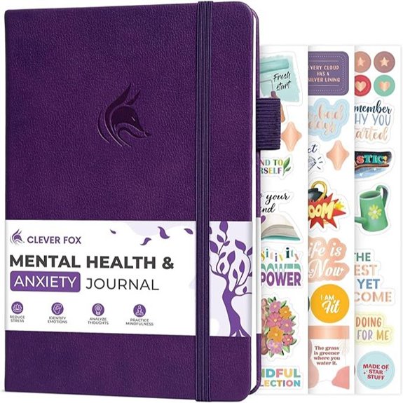 Clever Fox CBT Mental Health Journal (Purple)