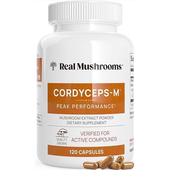 Cordyceps Mushroom Powder Capsules for Energy (120 ct)