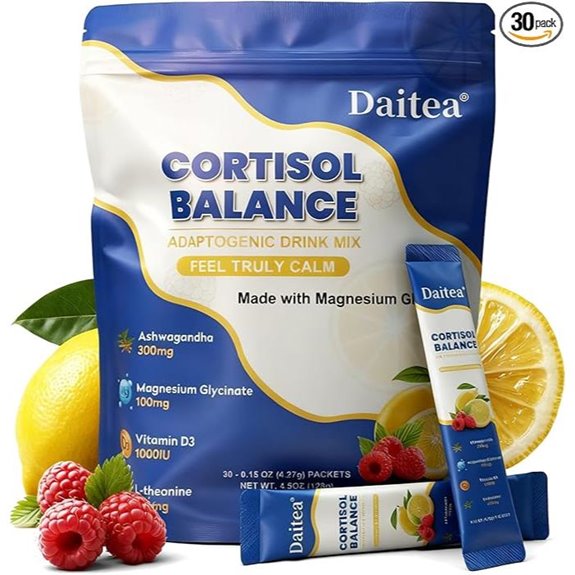 Cortisol Calm Drink Mix with Adaptogens (30 Pack)