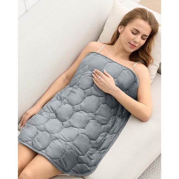 Cottonblue 7lb Weighted Lap Blanket for Adults Grey