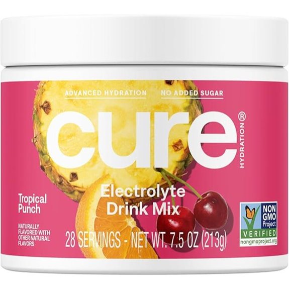 Cure Hydration Plant-Based Electrolyte Drink Mix (Tropical)