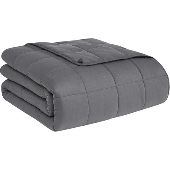CuteKing 15lb Weighted Blanket 48x72 Full Grey