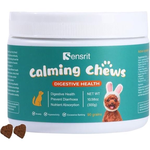 Dog Calming Chews with Hemp Chamomile Valerian (60)