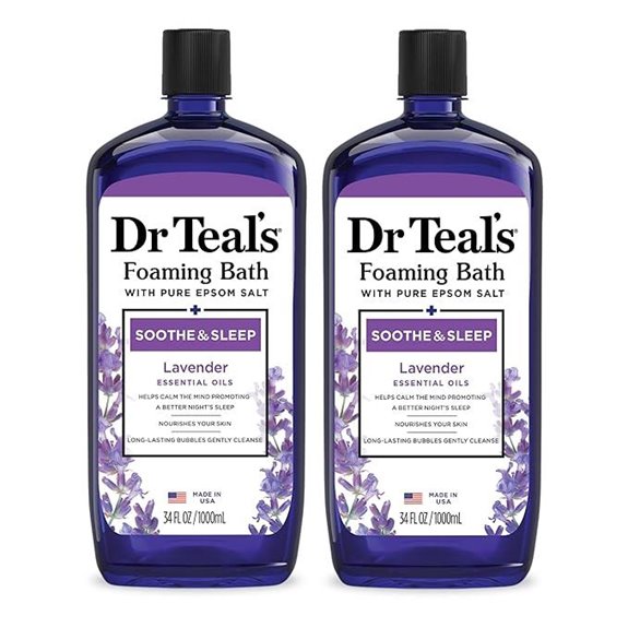 Dr Teal's Foaming Bath: Epsom Salt & Lavender (2-pack)