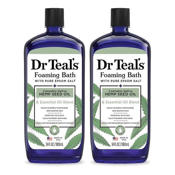 Dr Teal’s Foaming Bath with Hemp Seed Oil (2)