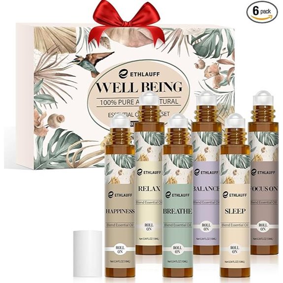 Essential Oils Roll-On Set 6-Pack for Relaxation