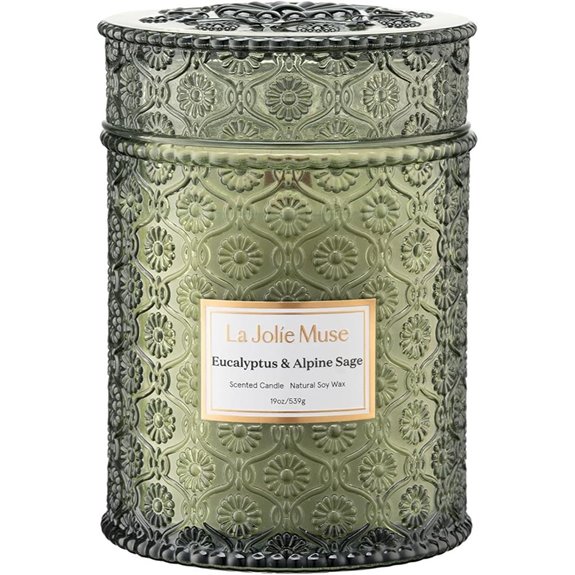La Jolie Muse Eucalyptus & Sage Soy Candle 19oz
