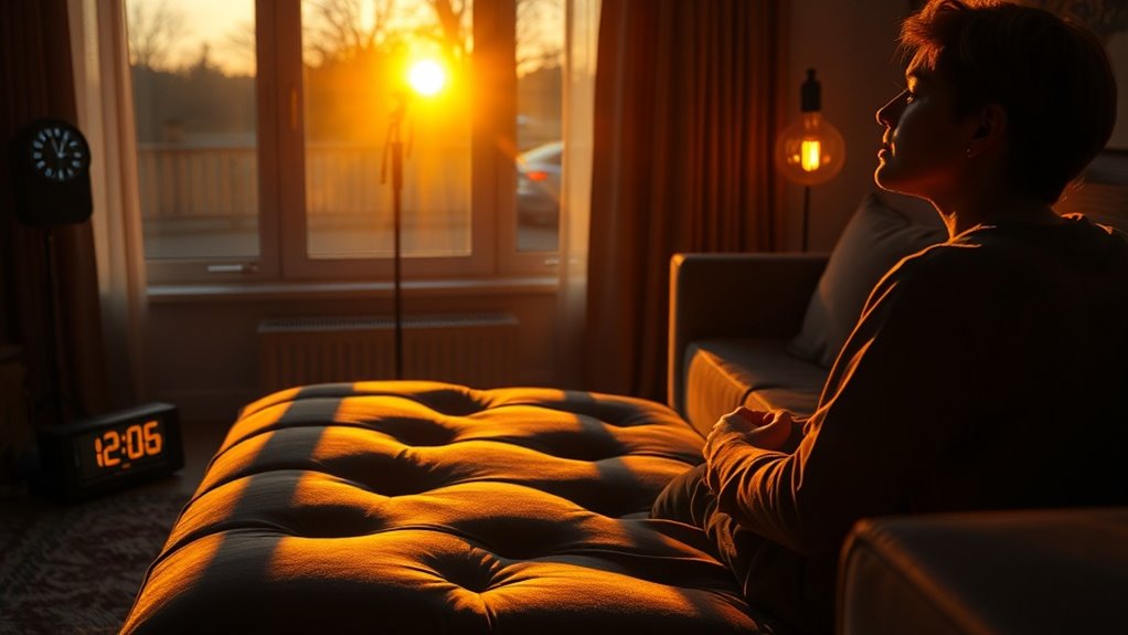 evening light tunes sleep timing