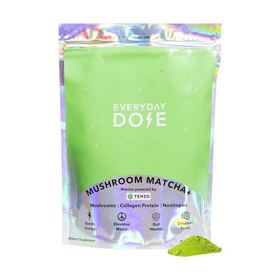 Everyday Dose Mushroom Matcha+ Ceremonial Grade Matcha Powder