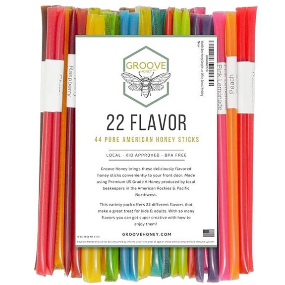 Flavored Honey Sticks: Farm Fresh Variety Pack