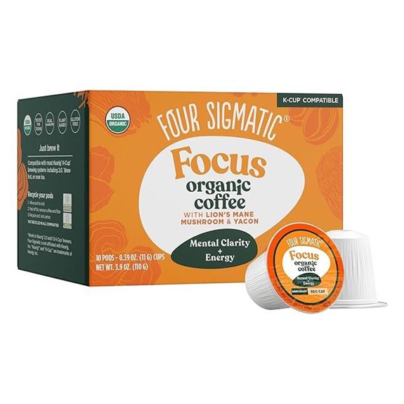 Four Sigmatic Mushroom Coffee K-Cups: Focus & Immunity Boost