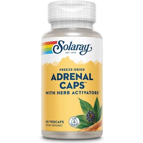 Solaray Adrenal Caps: Freeze-Dried Wellness Adrenal Cocktail