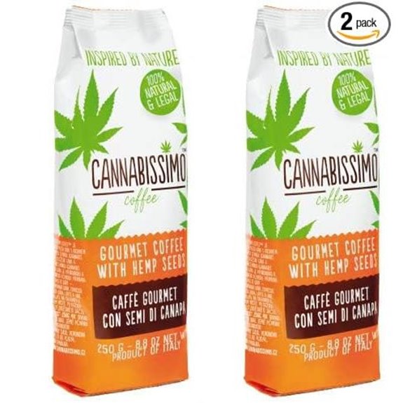 Fresh Ground Gourmet Coffee with Hemp Seeds