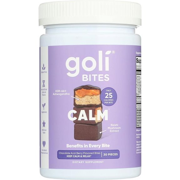 Goli Calm Ashwagandha Bites – Chocolate Acai Berry