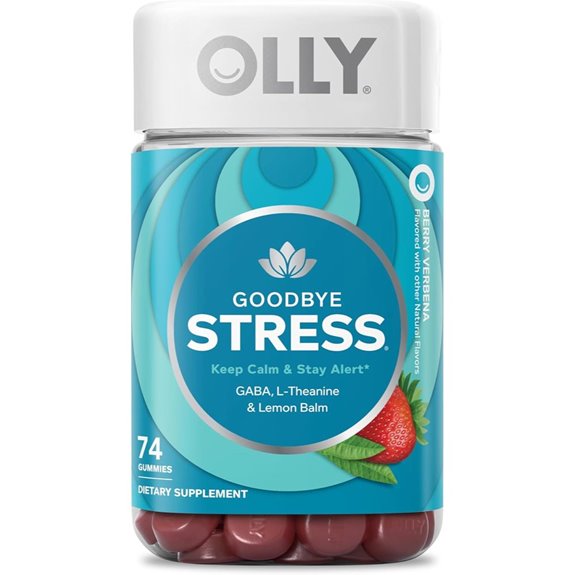goodbye stress gummy details gaba l theanine lemon balm