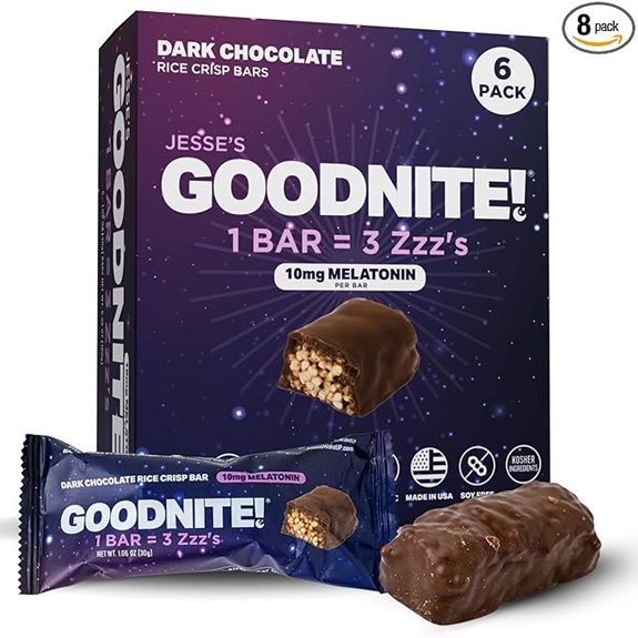 GOODNITE Sleep Bars: Chocolate Melatonin Snack (6)