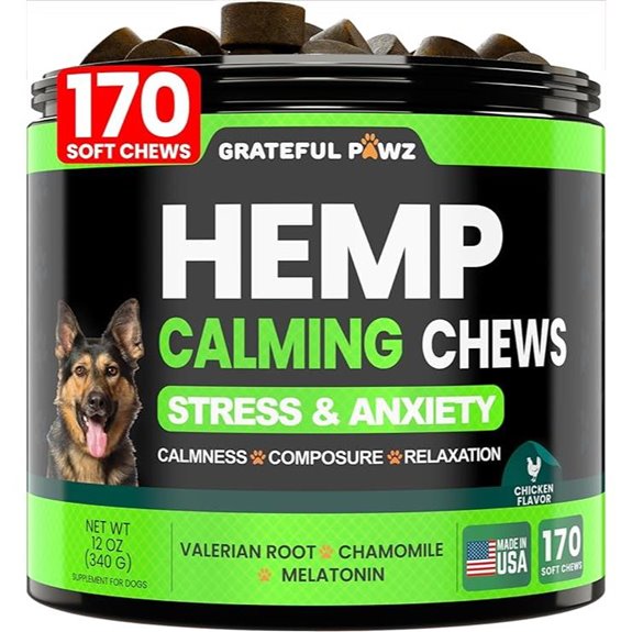 Grateful Pawz Hemp Calming Chews for Dogs