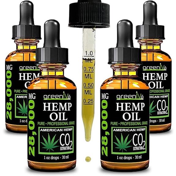 GreenIVe Hemp Oil Drops 28,000mg (4 Pack)