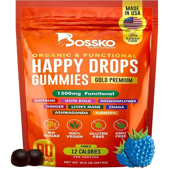 Happy Drops Mood Support Gummies (Sugar-Free)