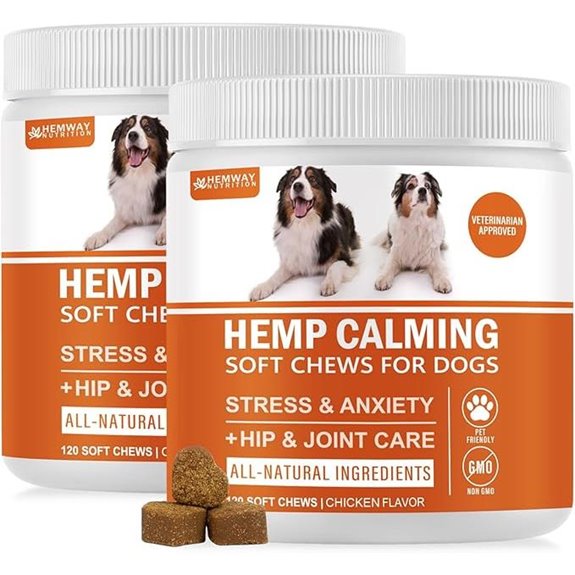 Hemp Calming Chews for Dogs 240 Count