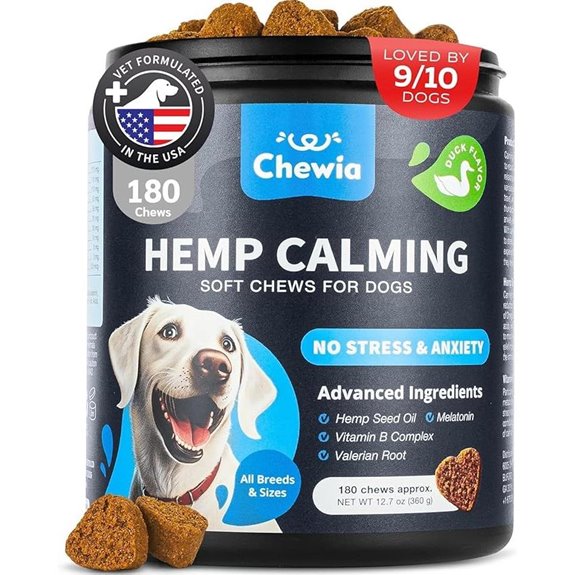 Hemp Calming Chews for Dogs with Melatonin (Melatonin)