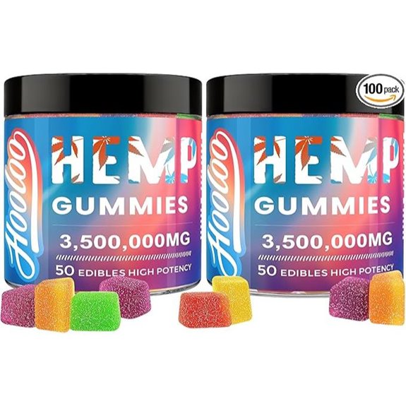 Hemp Gummies Extra Strength for Bedtime Support (2 Pack)