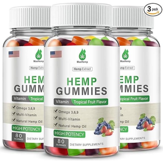 Hemp Gummies for Pain Sleep Anxiety 3-Pack