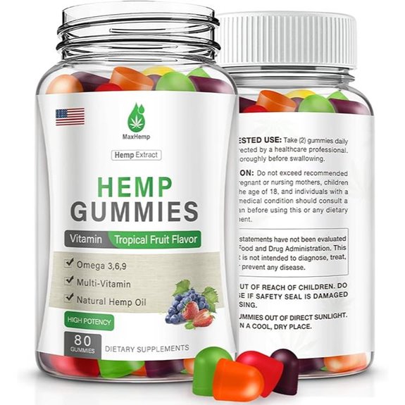 Hemp Gummies for Sleep Pain Anxiety - High Potency