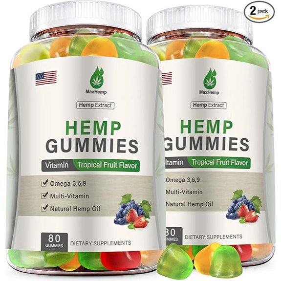 Hemp Gummies for Sleep and Relaxation (2 Packs)